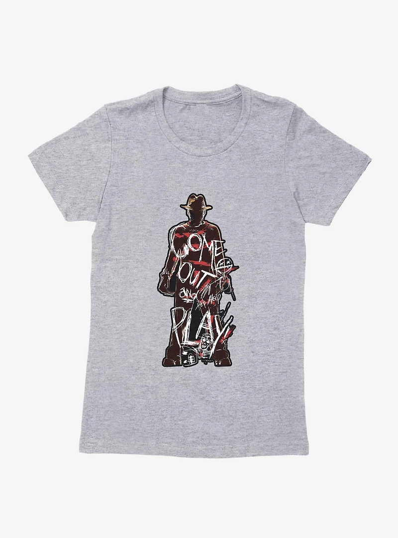 A Nightmare On Elm Street Come Out And Play Womens T-Shirt