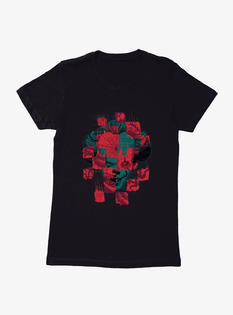 IT Chapter Two Pennywise Jumbled Womens T-Shirt