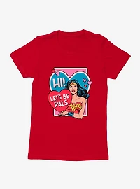 DC Wonder Woman Let's Be Pals Womens T-Shirt