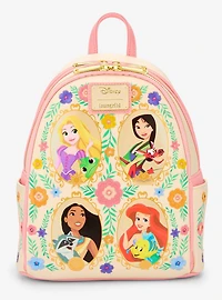 Loungefly Disney Princesses Floral Portraits Mini Backpack - BoxLunch Exclusive