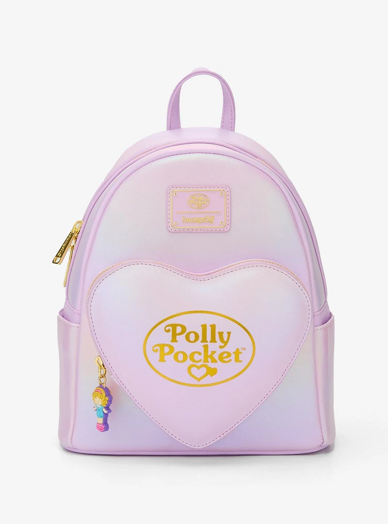 Loungefly Polly Pocket Iridescent Heart Pocket Mini Backpack - BoxLunch Exclusive