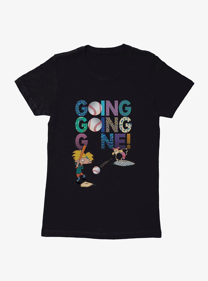 Hey Arnold! Baseball Going Gone Womens T-Shirt