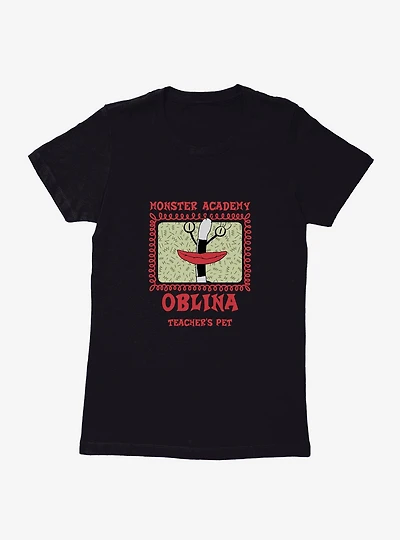 Aaahh!!! Real Monsters Oblina Teacher's Pet Womens T-Shirt