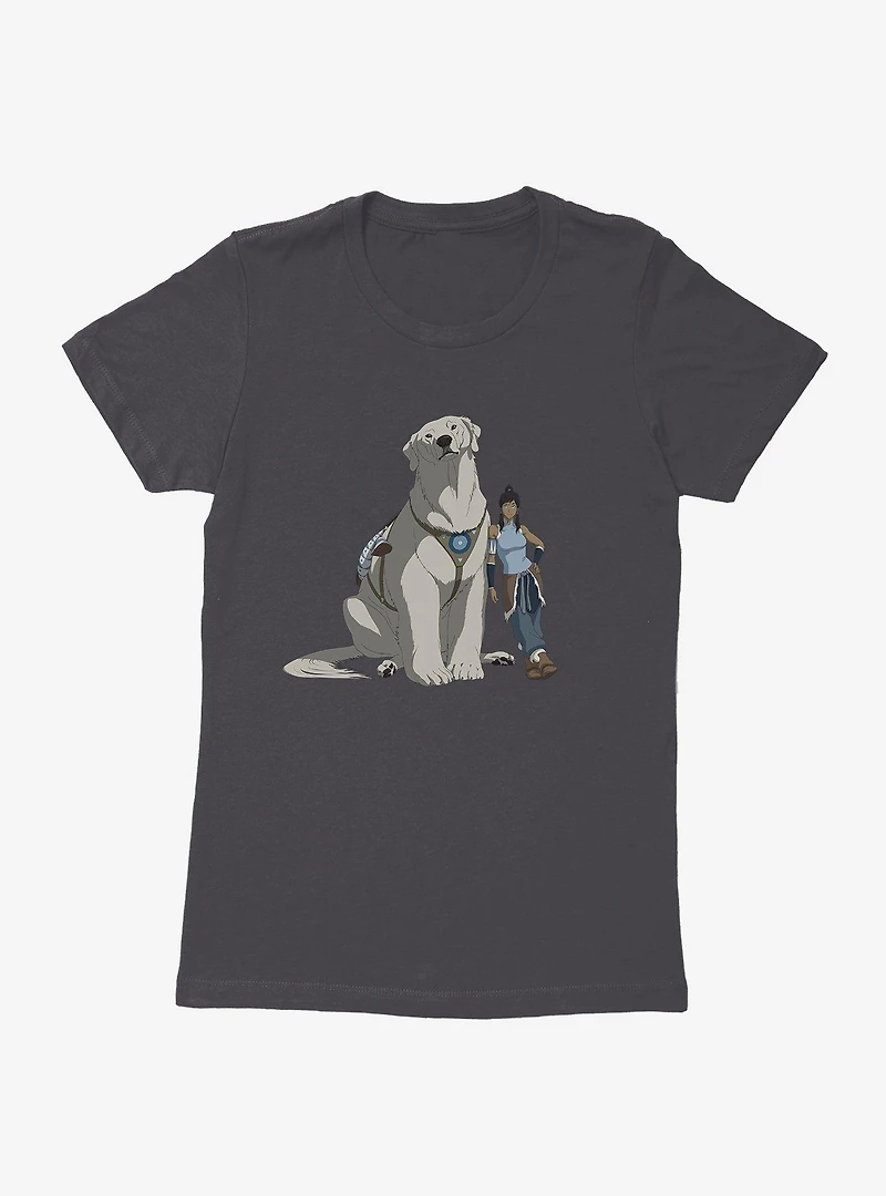 The Legend of Korra and Naga Womens T-Shirt