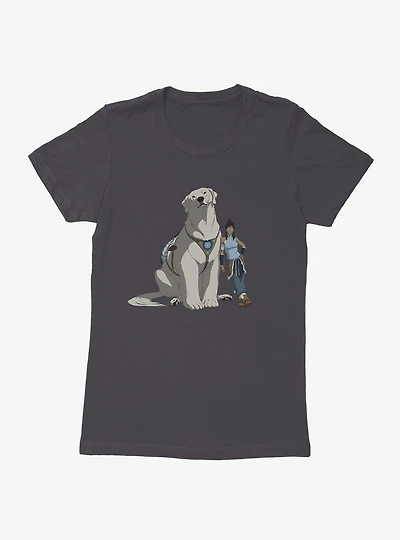 The Legend of Korra and Naga Womens T-Shirt