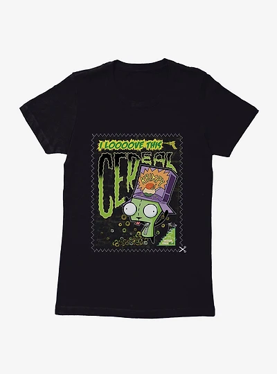 Invader Zim I Love Cereal Womens T-Shirt