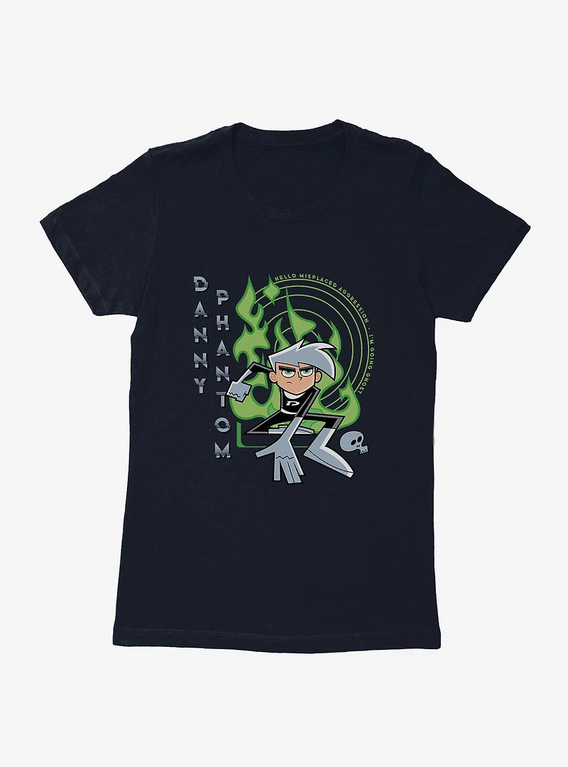 Danny Phantom Hello Misplaced Aggression Womens T-Shirt