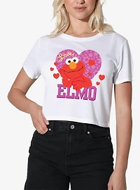 Sesame Street Love Elmo Women's Crop Top T-Shirt