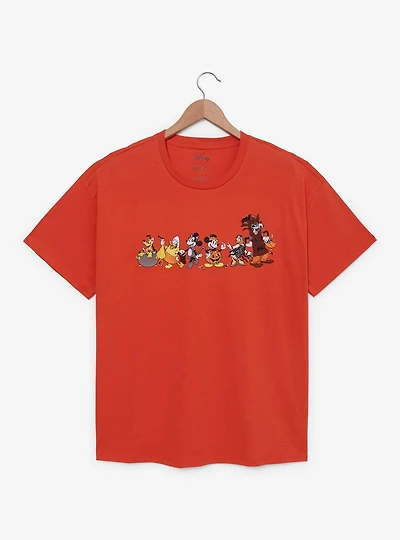 Disney Mickey Mouse & Friends Halloween Costumes Embroidered Women's Plus T-Shirt - BoxLunch Exclusive