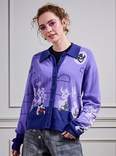 Disney Mickey & Friends Halloween Parade Women's Glow-in-the-Dark Cardigan - BoxLunch Exclusive