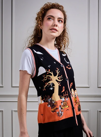 Disney Mickey & Friends Halloween Costumes Women's Sweater Vest - BoxLunch Exclusive