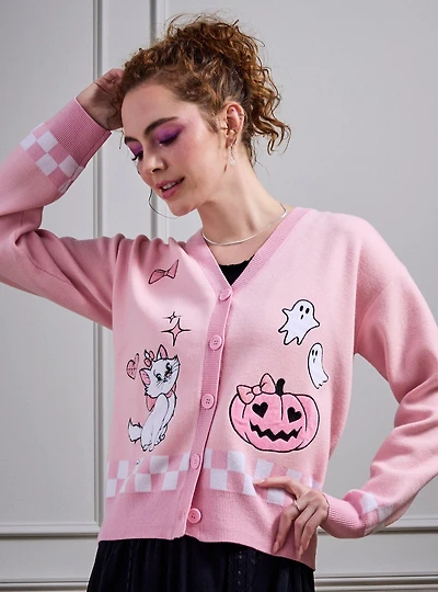 Disney The Aristocats Marie Halloween Icons Women's Cardigan - BoxLunch Exclusive