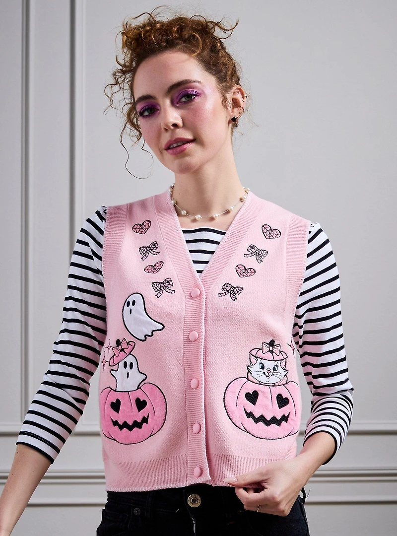 Disney The Aristocats Marie Halloween Pink Women's Vest — BoxLunch Exclusive