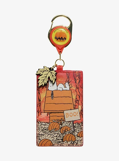 Peanuts Snoopy Pumpkin Patch Retractable Lanyard with Charm - BoxLunch Exclusive
