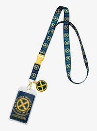 Marvel X-Men Xavier's Institute Logo Allover Print Lanyard - BoxLunch Exclusive