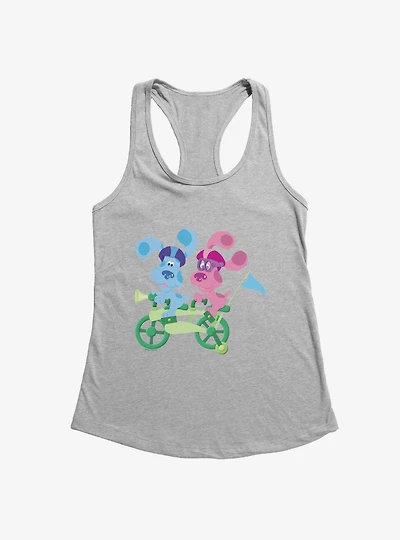 Blue's Clues Blue and Magenta Womens Tank Top