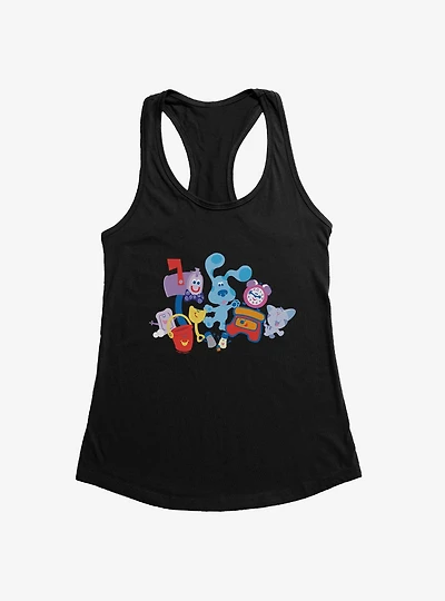 Blue's Clues Group Fun Womens Tank Top