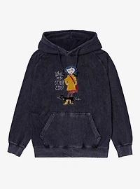Coraline What's On The Other Side Mineral Wash Hoodie