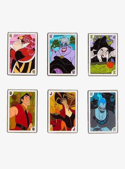 Loungefly Disney Villains Playing Cards Blind Box Enamel Pin