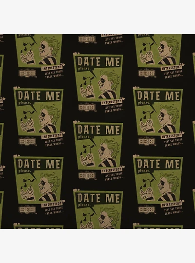 Beetlejuice Date Me Dark Premium Kraft Wrapping Paper