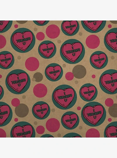 I Tolerate U Love You Premium Kraft Wrapping Paper