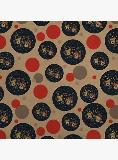 Magic Mushrooms Premium Kraft Wrapping Paper