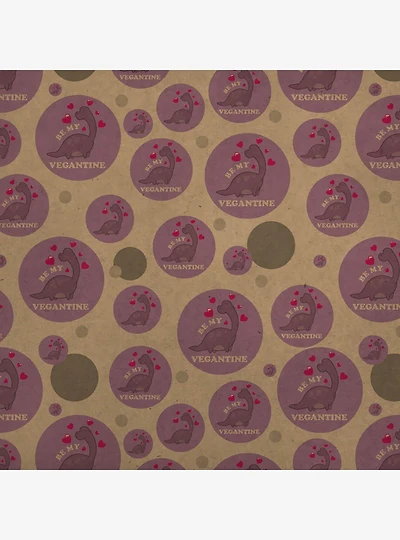 Be My Vegantine Valentine Vegan Premium Kraft Wrapping Paper