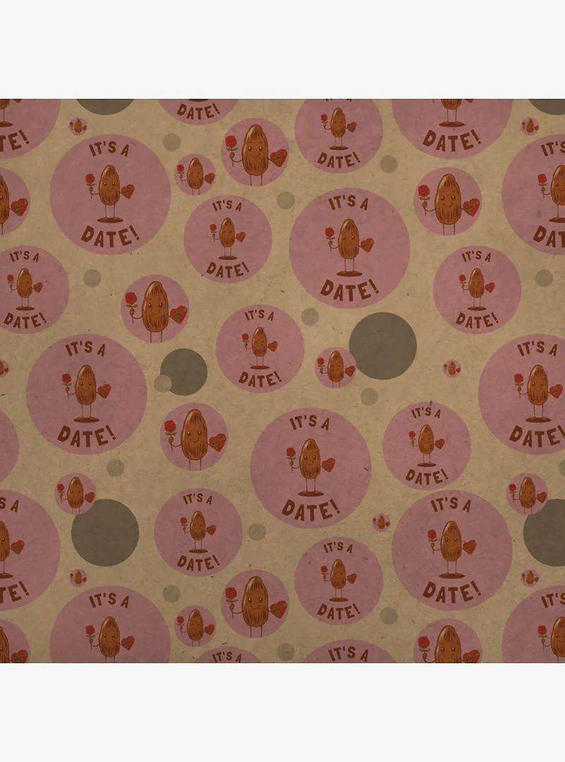 It's A Date Love Rose Candy Premium Kraft Wrapping Paper