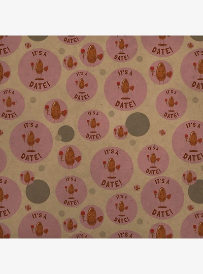 It's A Date Love Rose Candy Premium Kraft Wrapping Paper