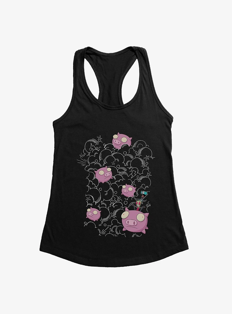 Invader Zim Pig Stampede Womens Tank Top