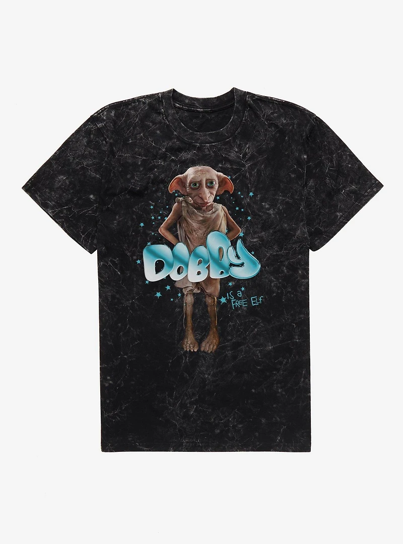 Harry Potter Free Elf Dobby Mineral Wash T-Shirt