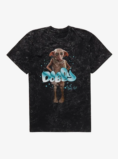 Harry Potter Free Elf Dobby Mineral Wash T-Shirt