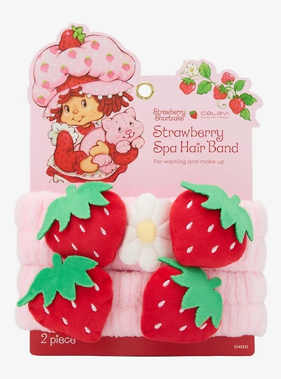 Célavi Strawberry Shortcake Spa Hair Band Set