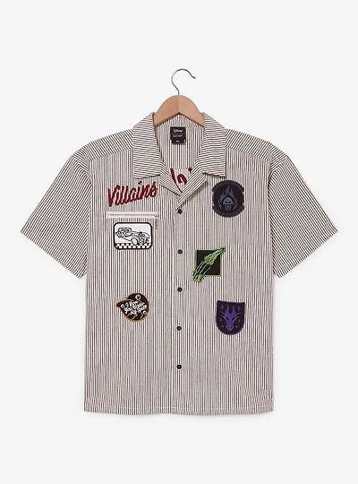 Disney Villains Icons Striped Woven Button-Up - BoxLunch Exclusive