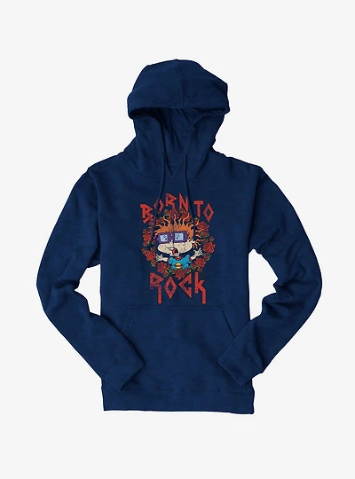 Rugrats Chuckie Born To Rock Hoodie