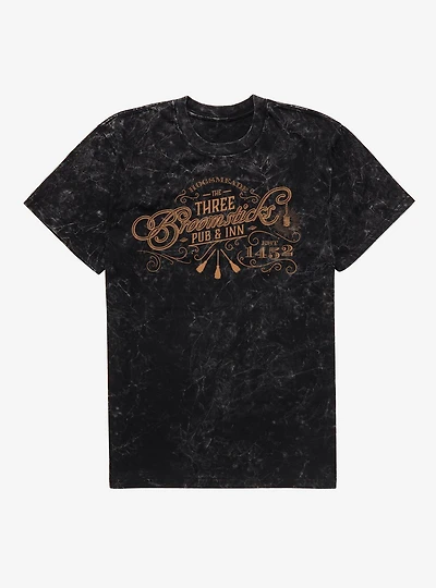 Harry Potter Three Broom Sticks Mineral Wash T-Shirt
