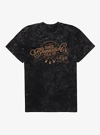 Harry Potter Three Broom Sticks Mineral Wash T-Shirt