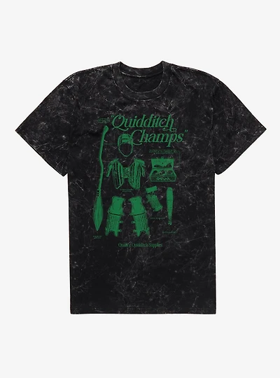 Harry Potter Quidditch Champs Mineral Wash T-Shirt