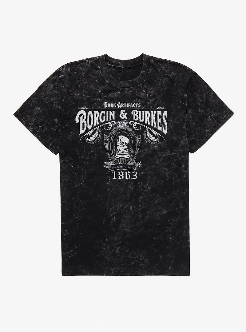 Harry Potter Borgin & Burkes Mineral Wash T-Shirt