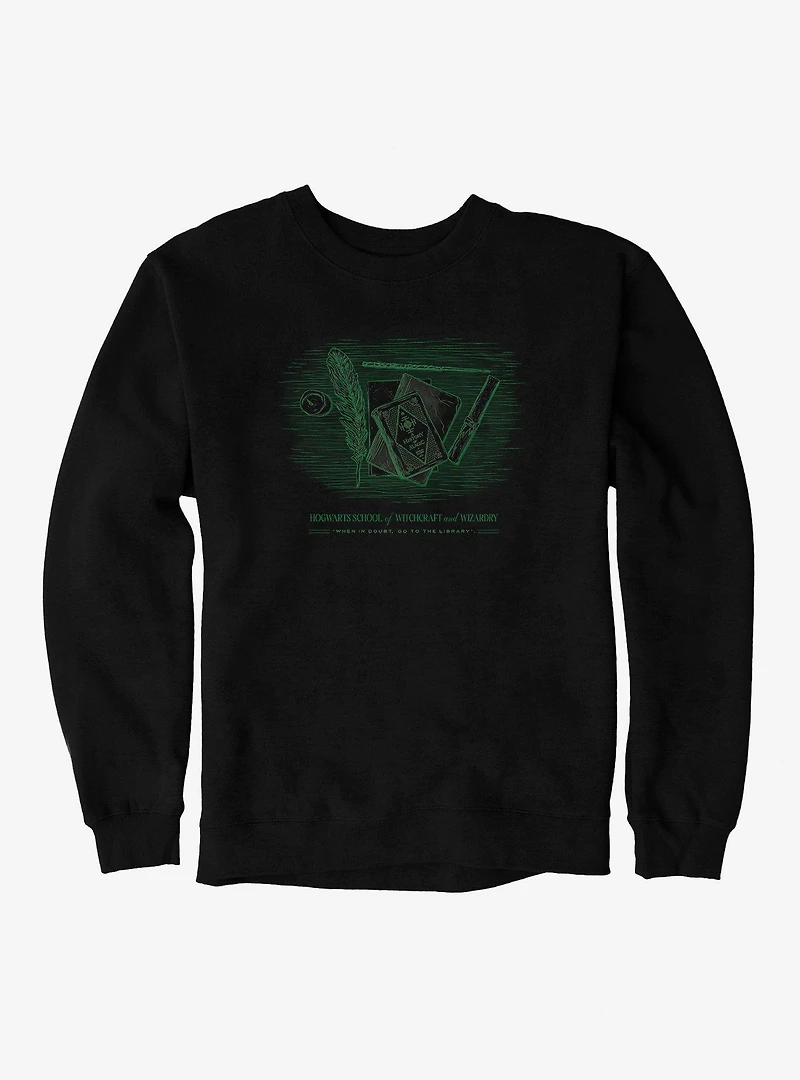 Harry Potter When Doubt Go To The Library Sweatshirt