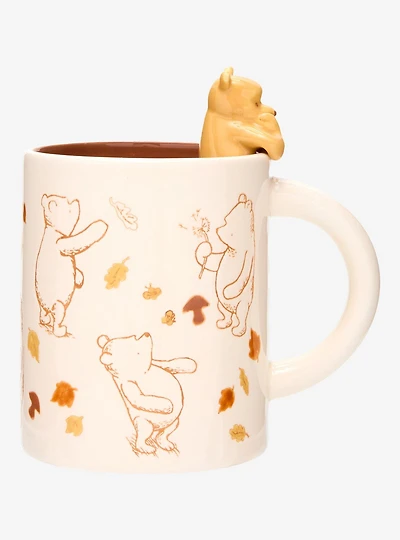 Disney Winnie the Pooh Fall Leaves Peeking Pooh Bear Mug - BoxLunch Exclusive