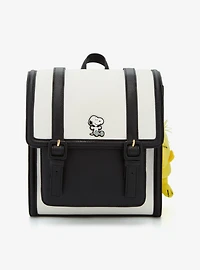 Peanuts Snoopy Black & White Mini Backpack with Woodstock Plush Charm - BoxLunch Exclusive