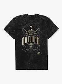 DC Batman Skeleton Card Mineral Wash T-Shirt