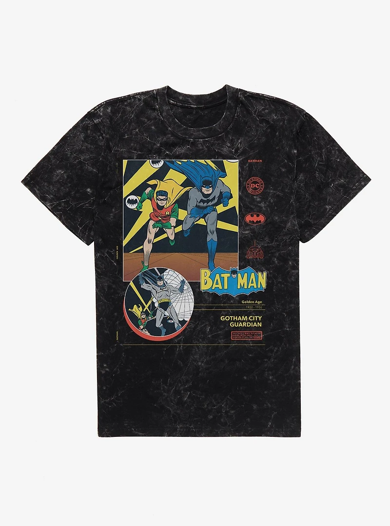 DC Batman & Robin Gotham City Guardian Mineral Wash T-Shirt