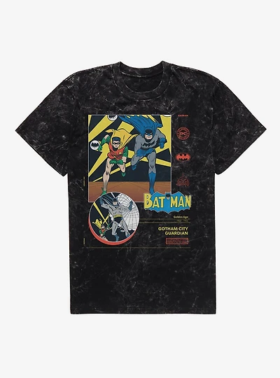 DC Batman & Robin Gotham City Guardian Mineral Wash T-Shirt