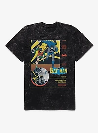 DC Batman & Robin Gotham City Guardian Mineral Wash T-Shirt