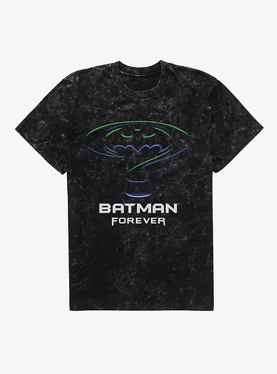 DC Batman Forever Logo Mineral Wash T-Shirt