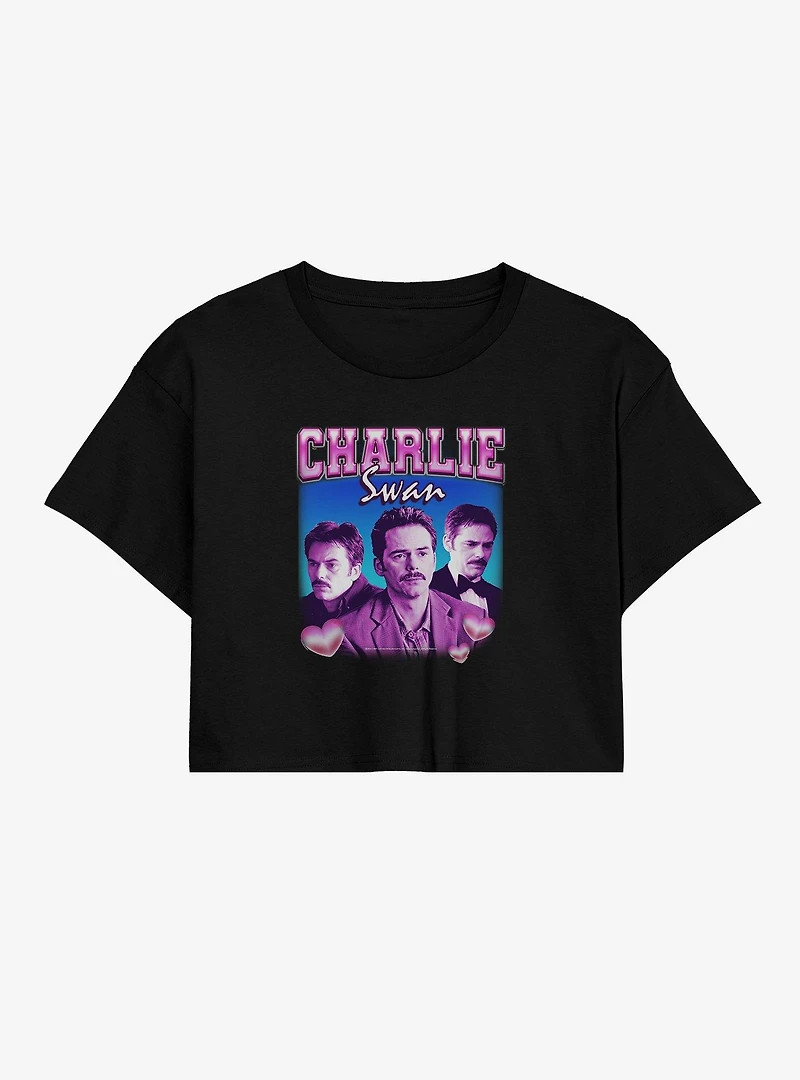 Twilight Charlie Swan Womens Crop T-Shirt