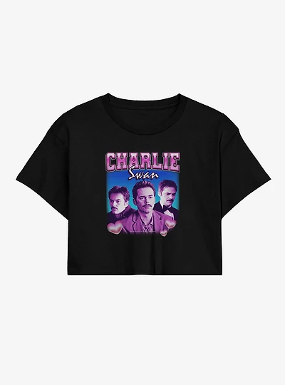 Twilight Charlie Swan Womens Crop T-Shirt