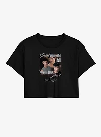 Twilight Jacob Where You Been Loca Womens Crop T-Shirt